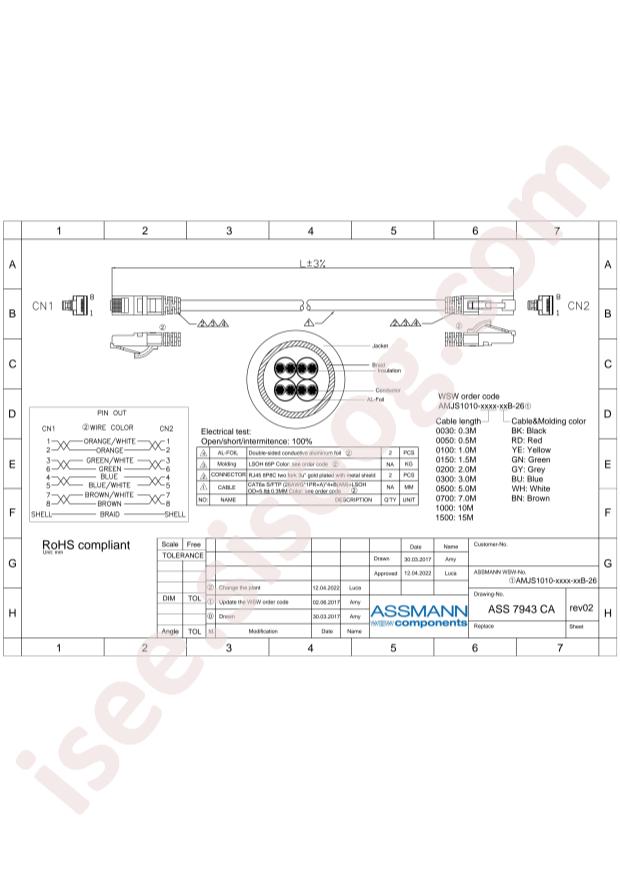 Assmann WSW Components AMJS1010-0030-WHB-26