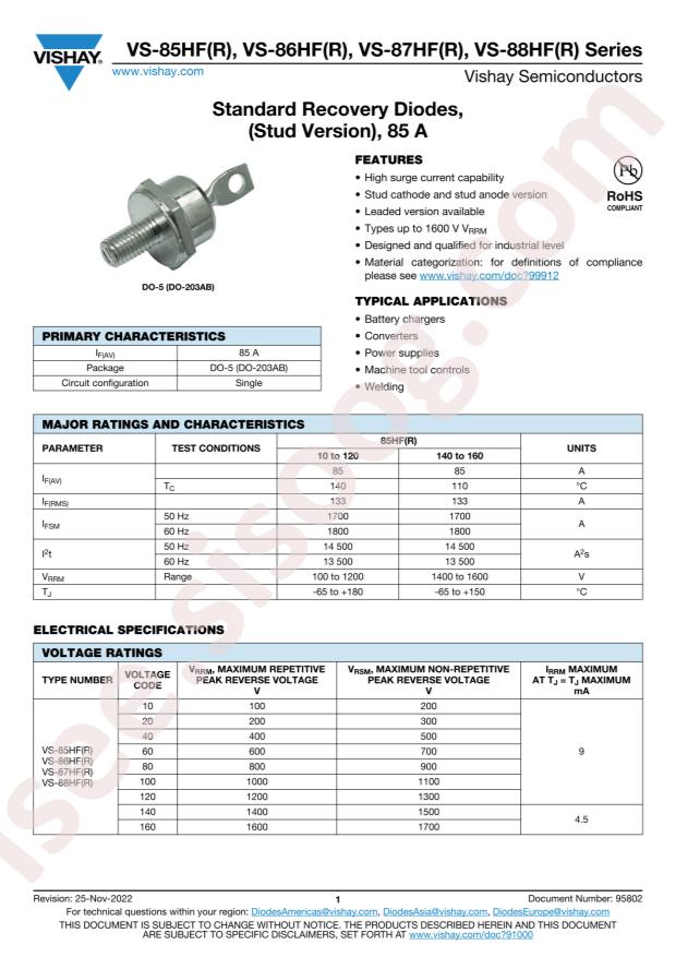VISHAY VS-85HF160