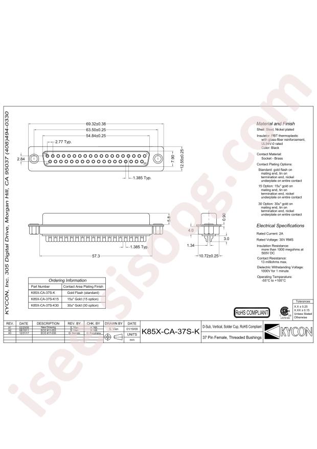 Kycon K85X-CA-37S-K30