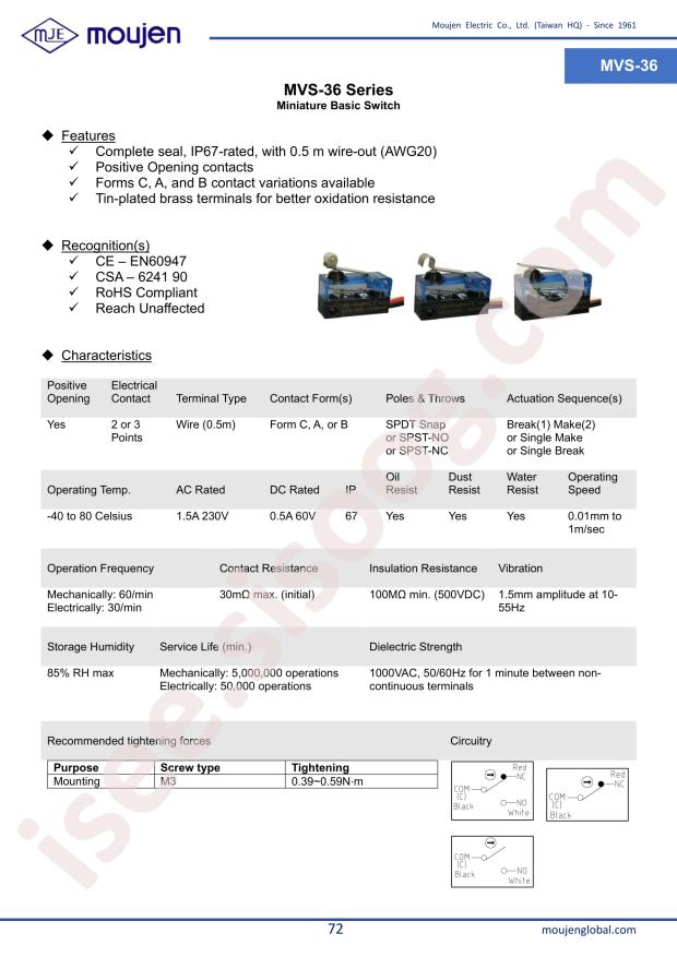 Moujen MVS-3604-NC