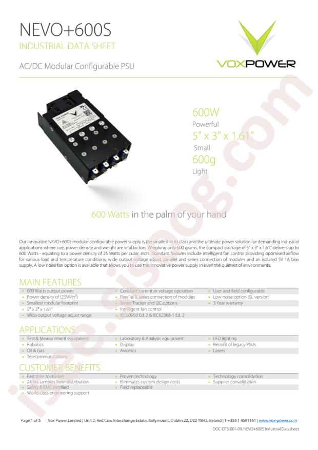 VOX Power NEVO+600S-2388-DK000