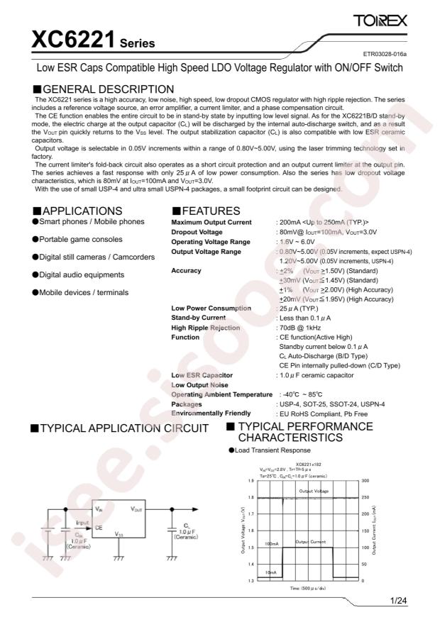 TOREX XC6221D3227R-G