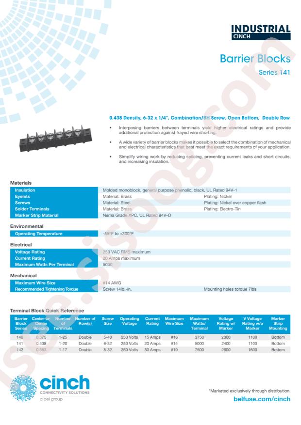 CINCH 18-141-Y