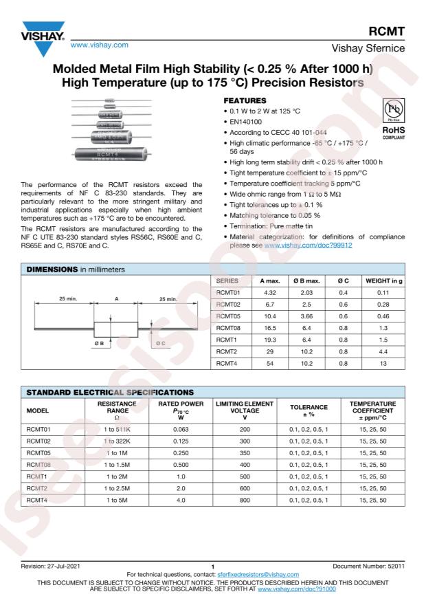 VISHAY RCMT0233201FHS14