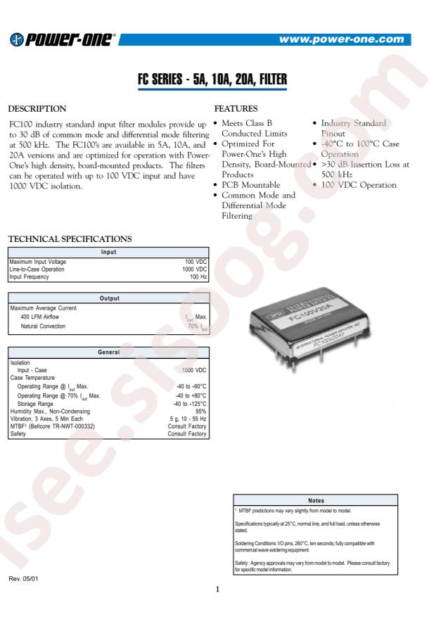 Bel Fuse FC100V10A