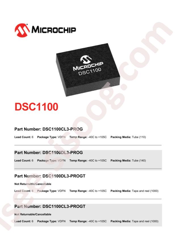 MICROCHIP DSC1100CL5-PROG