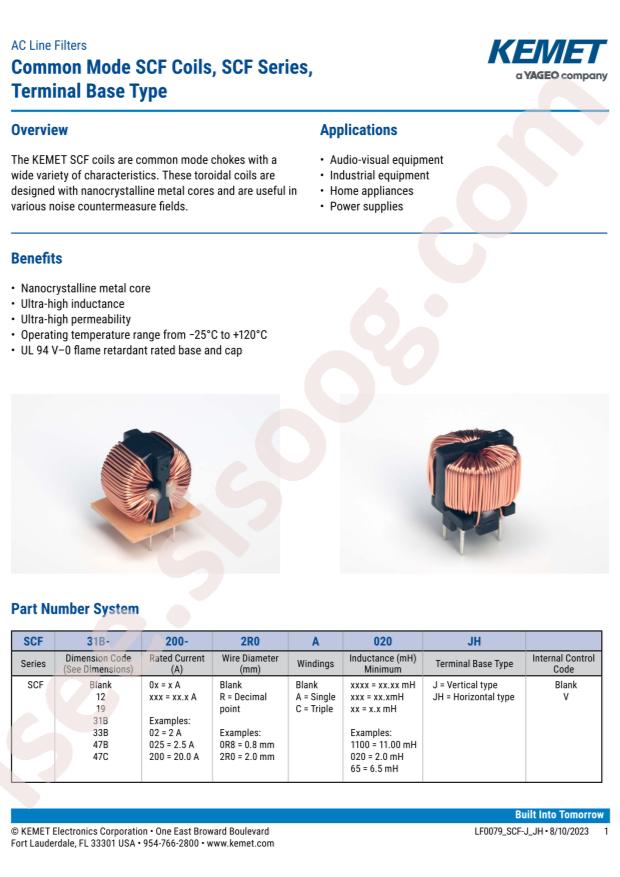 KEMET SCF47B-400-1R8C040J