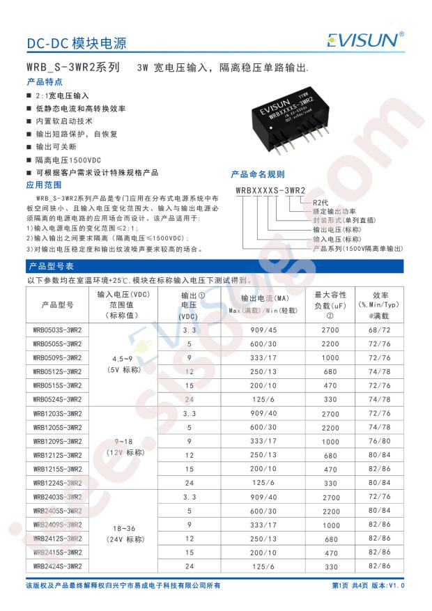 EVISUN WRB2403S-3WR2