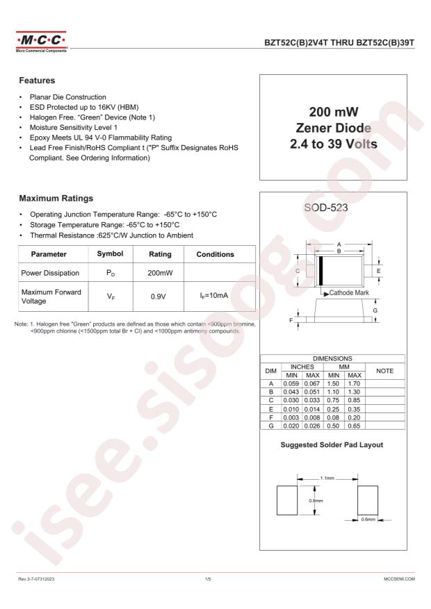 MCC BZT52C6V2T-TP