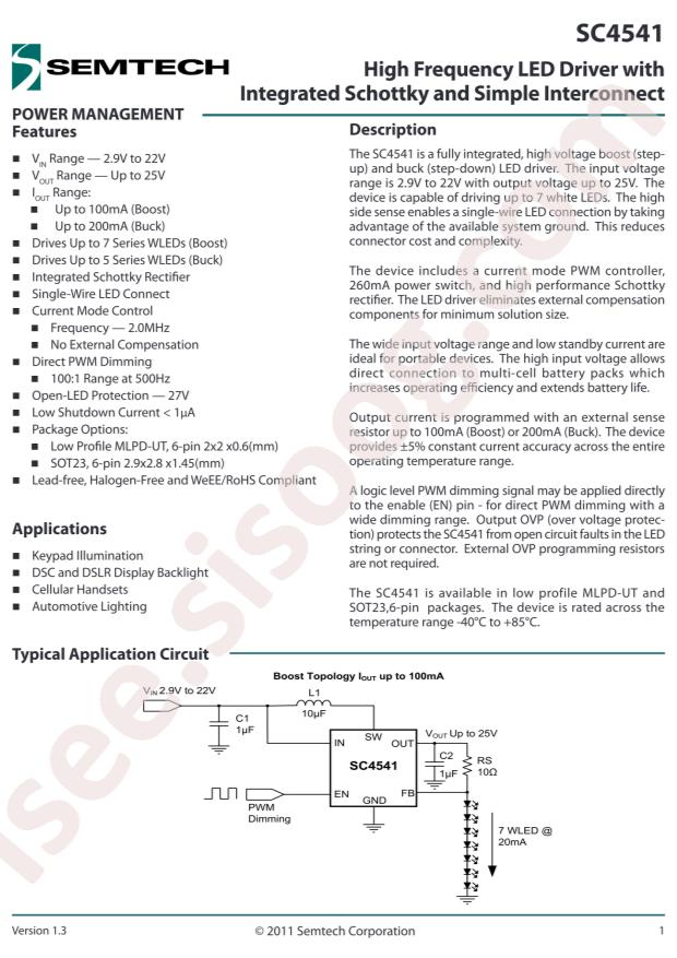 SEMTECH SC4541SKTRT