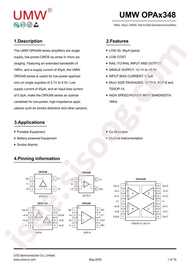 UMW OPA348AIDR(UMW)