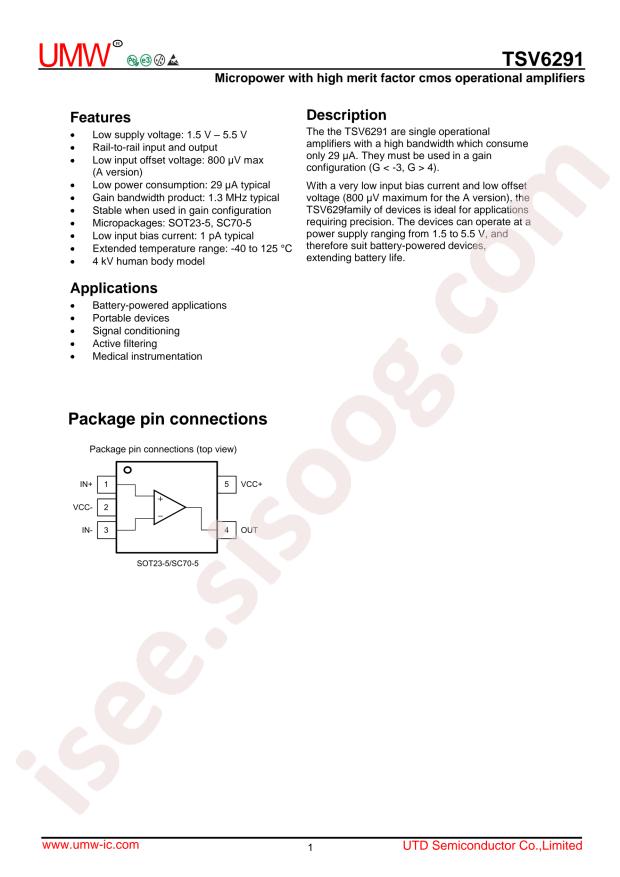 UMW TSV6291ILT(UMW)