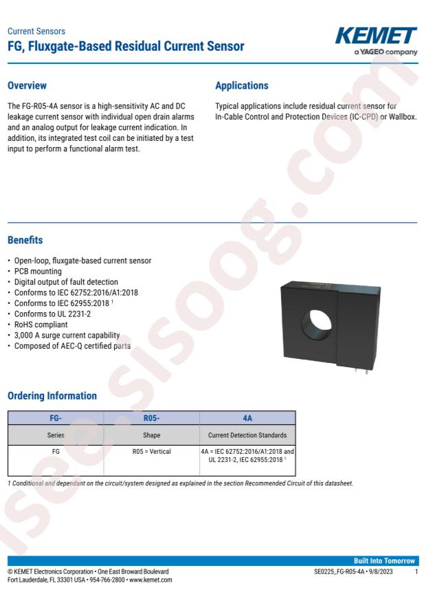 KEMET FG-R05-4A