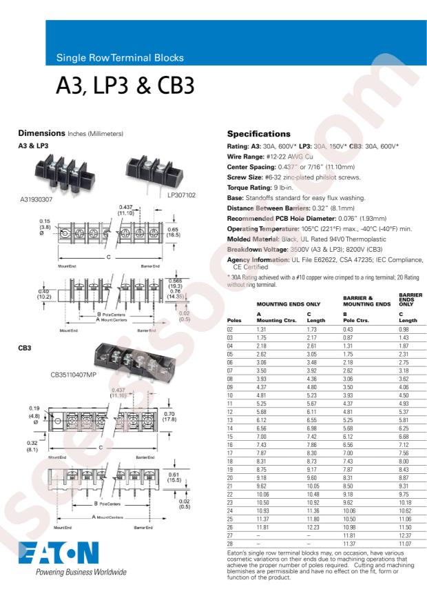 EATON CB30221007