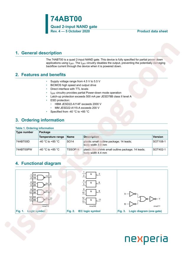 Nexperia 74ABT00DB,112
