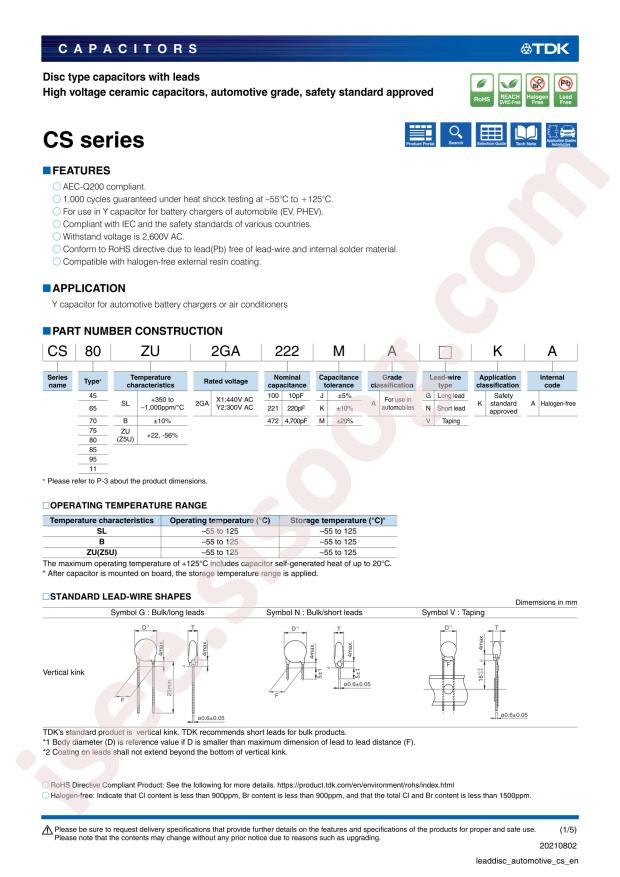 TDK CS45SL2GA220JAVKA
