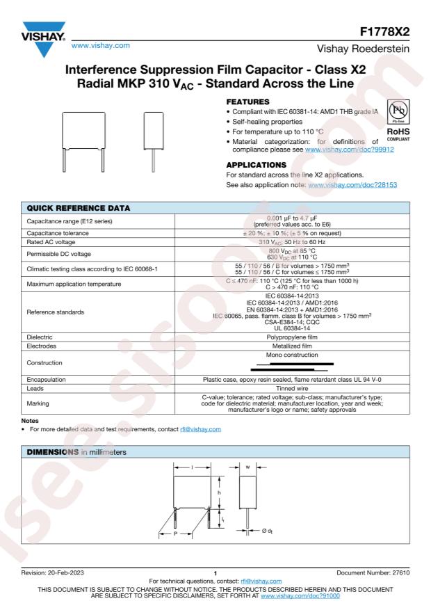 VISHAY F1778515K2KBT0