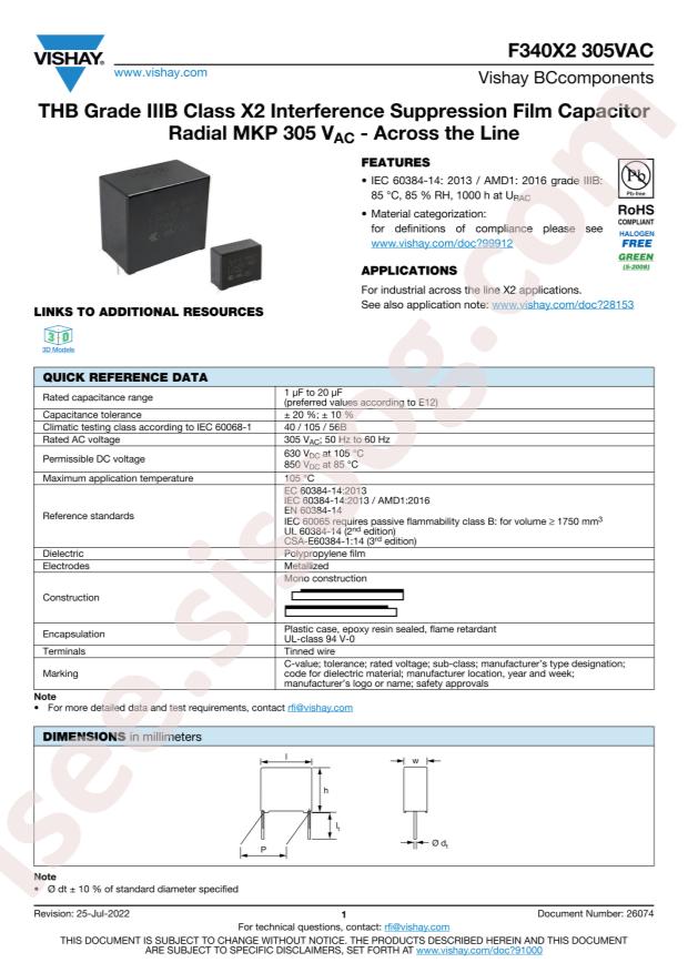 VISHAY F340X253930KKM2T0