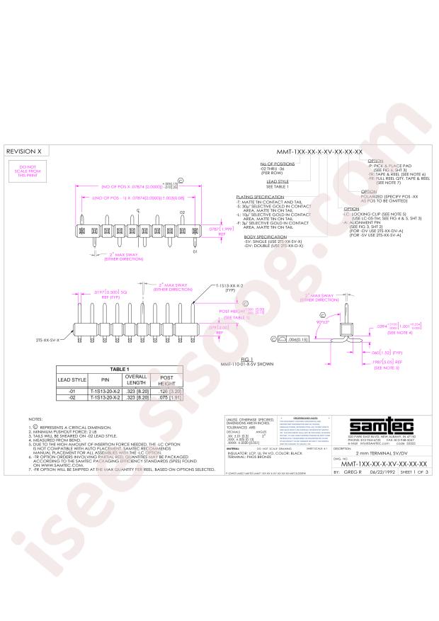 Samtec MMT-102-01-S-DV