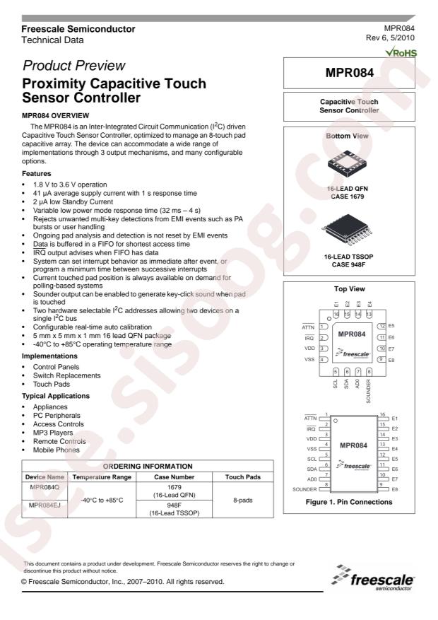 NXP MPR084Q