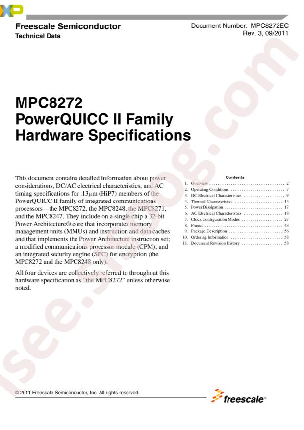 NXP MPC8247CZQMIBA557