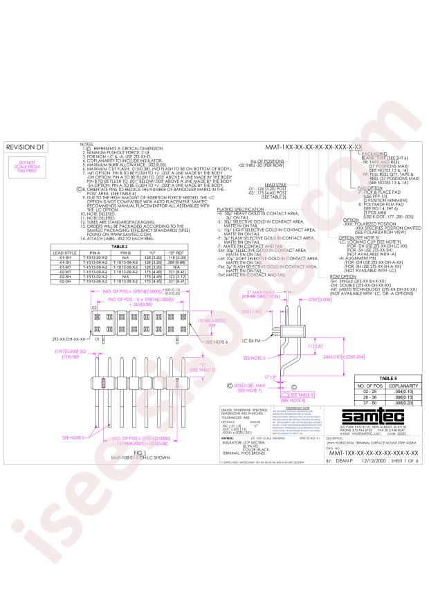 Samtec MMT-104-01-S-SH-A-P-TR