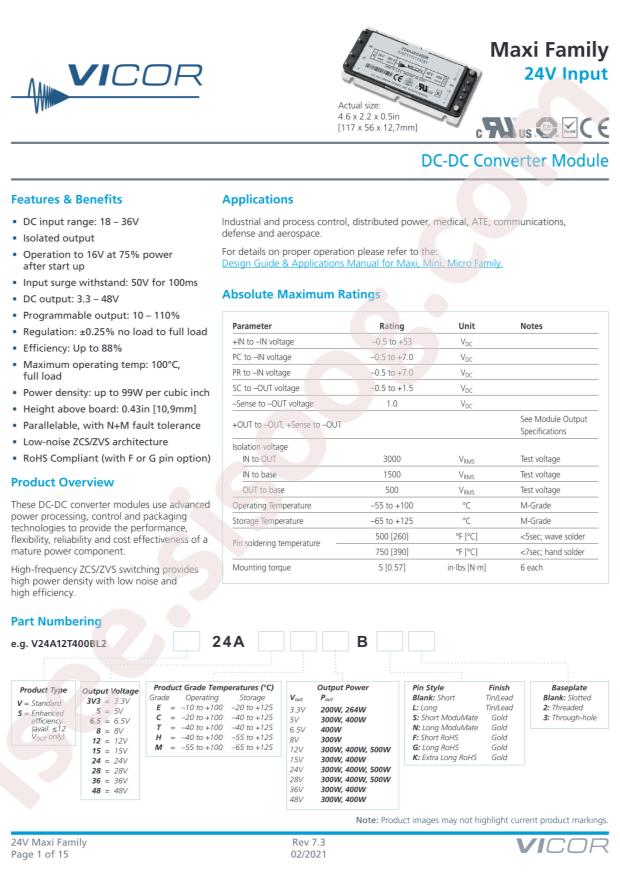 VICOR V24C48T100B