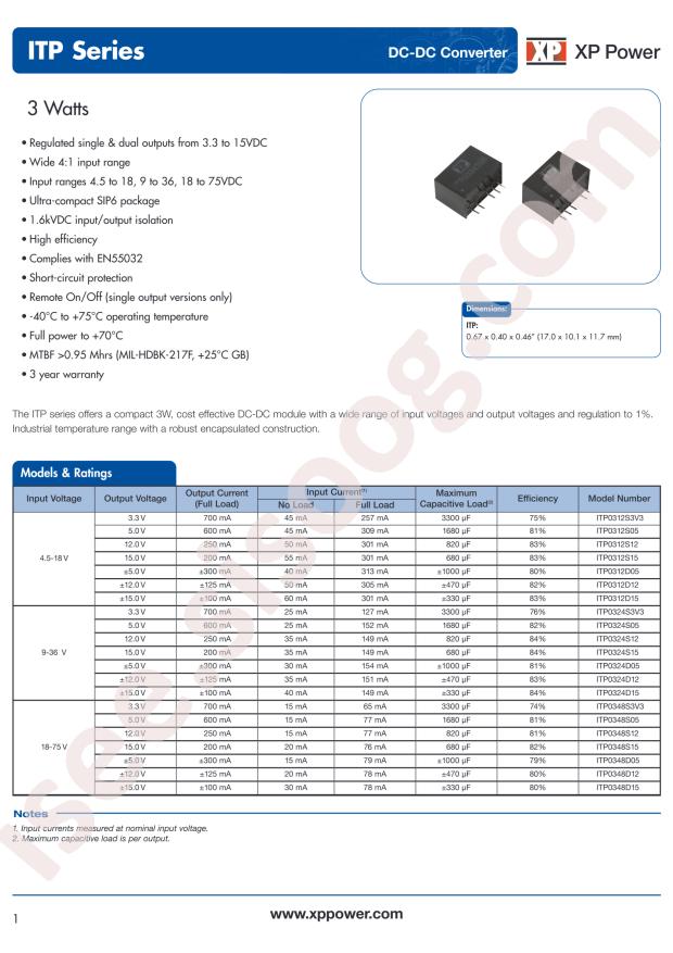 XP Power ITP0312S05