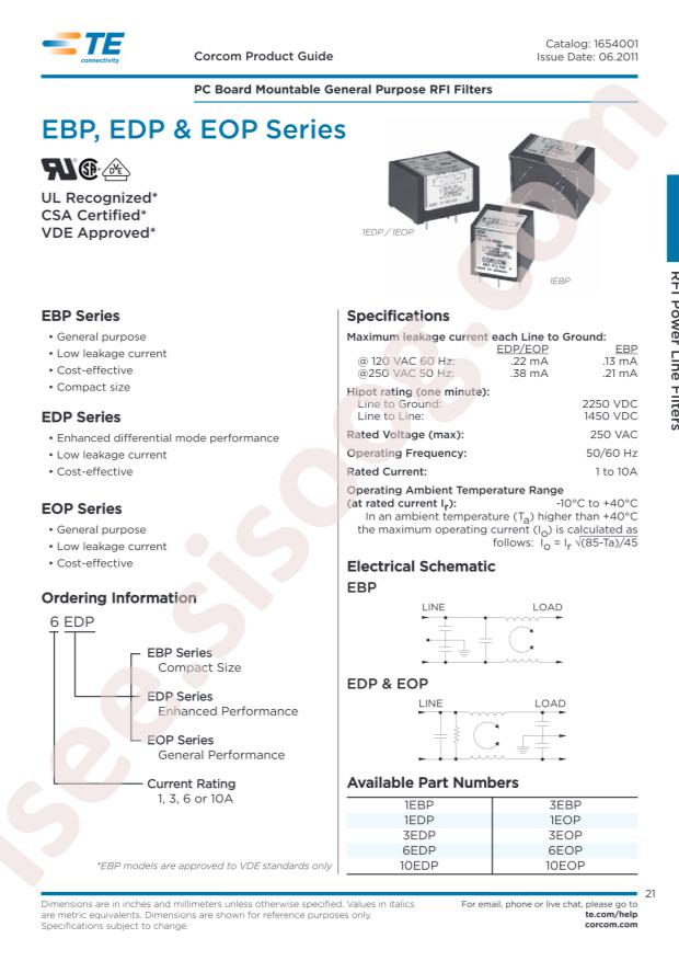 TE Connectivity 10EDP