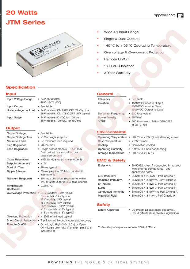 XP Power JTM2024D15