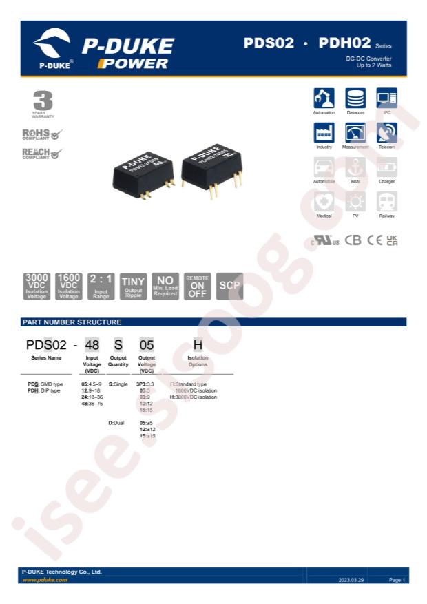 P-DUKE Technology, Inc. PDH02-24S09