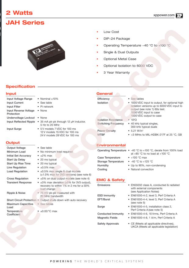 XP Power JAH0212D15