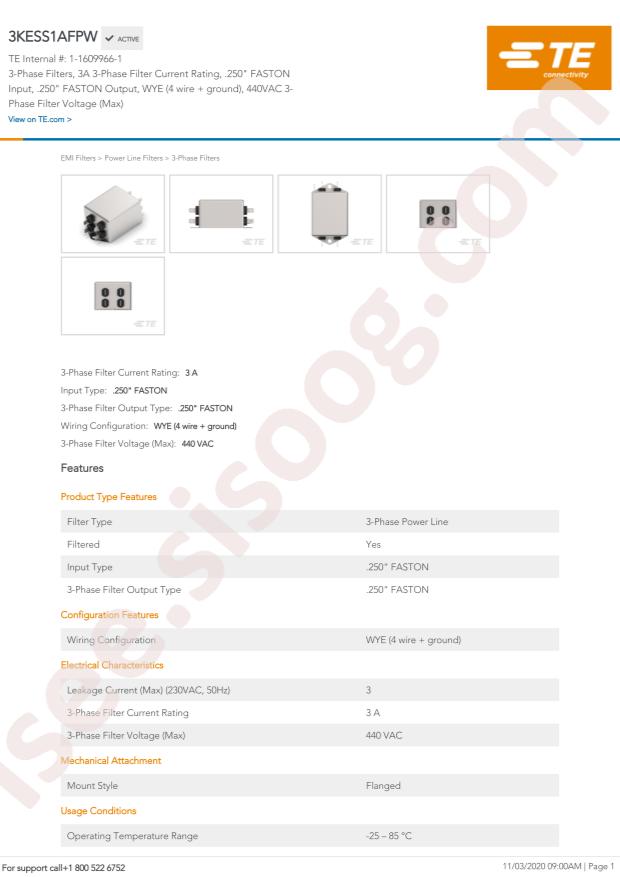 TE Connectivity 3KESS1AFPW