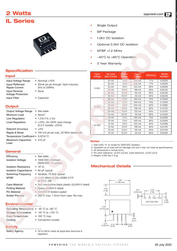 XP Power IL2415S