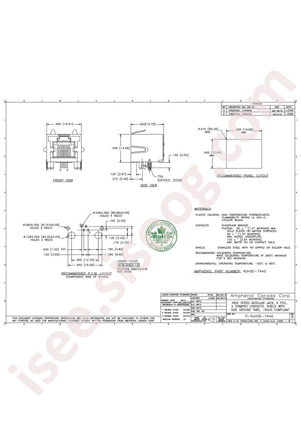Amphenol RJHSE7440