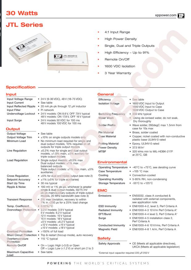 XP Power JTL3048S15