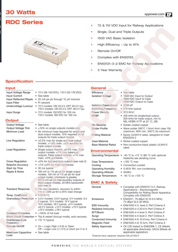 XP Power RDC3072S05