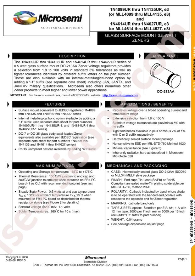 MICROCHIP CDLL4130-1