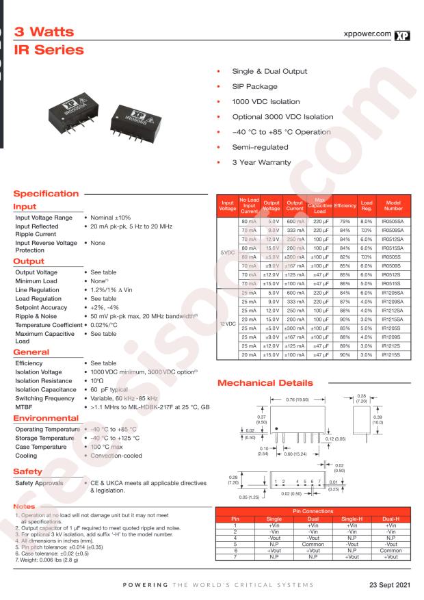 XP Power IR0515S
