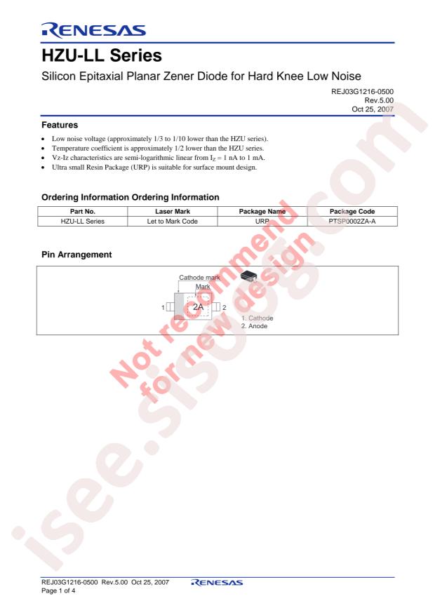 RENESAS HZU2BLL-JTRF-E