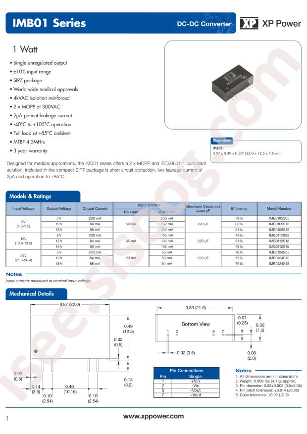 XP Power IMB0124S05
