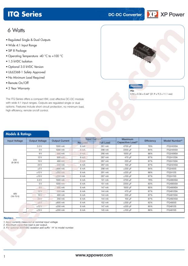 XP Power ITQ2405S-H