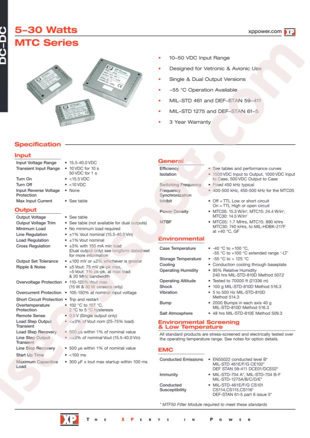 XP Power MTC3028S05