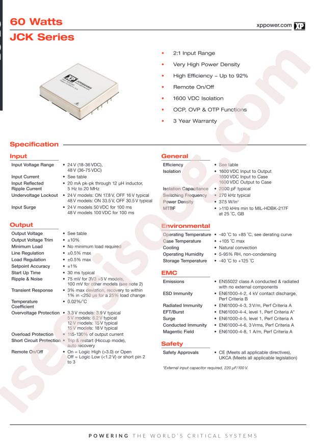 XP Power JCK6048S15