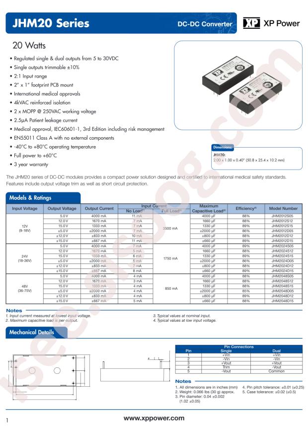 XP Power JHM2048S05