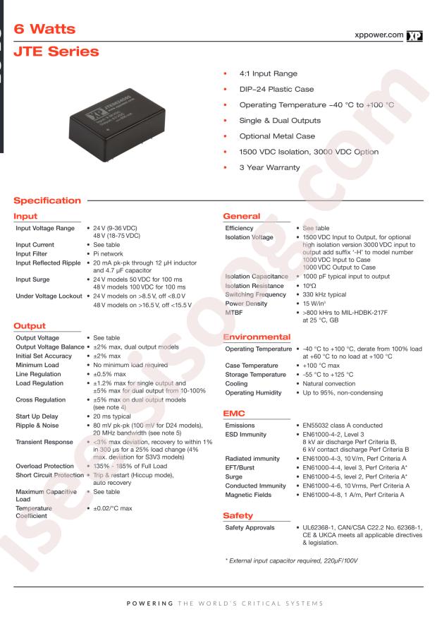 XP Power JTE0648S12