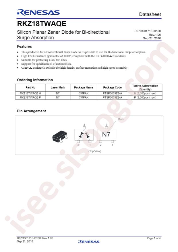 RENESAS RKZ18TWAJQE#H1