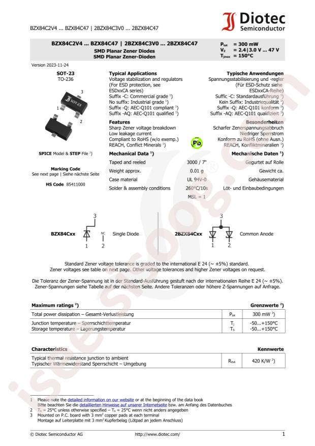 DIOTEC BZX84C16-AQ