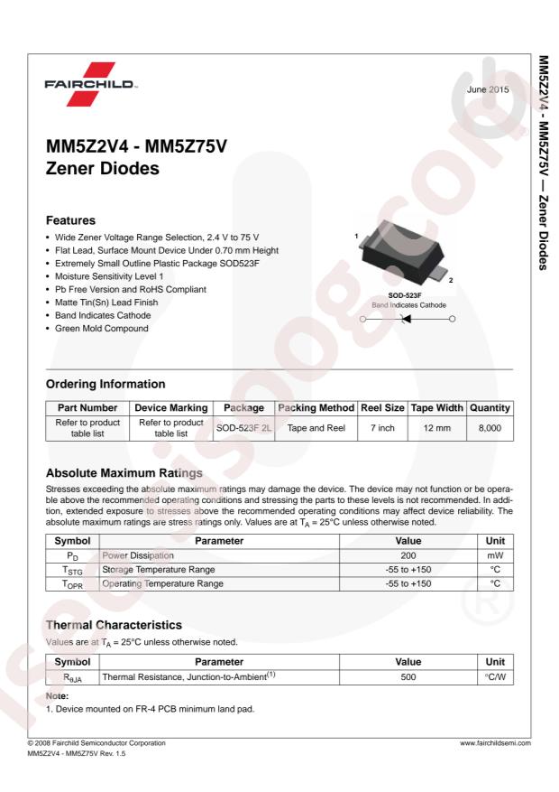 onsemi MM5Z3V3