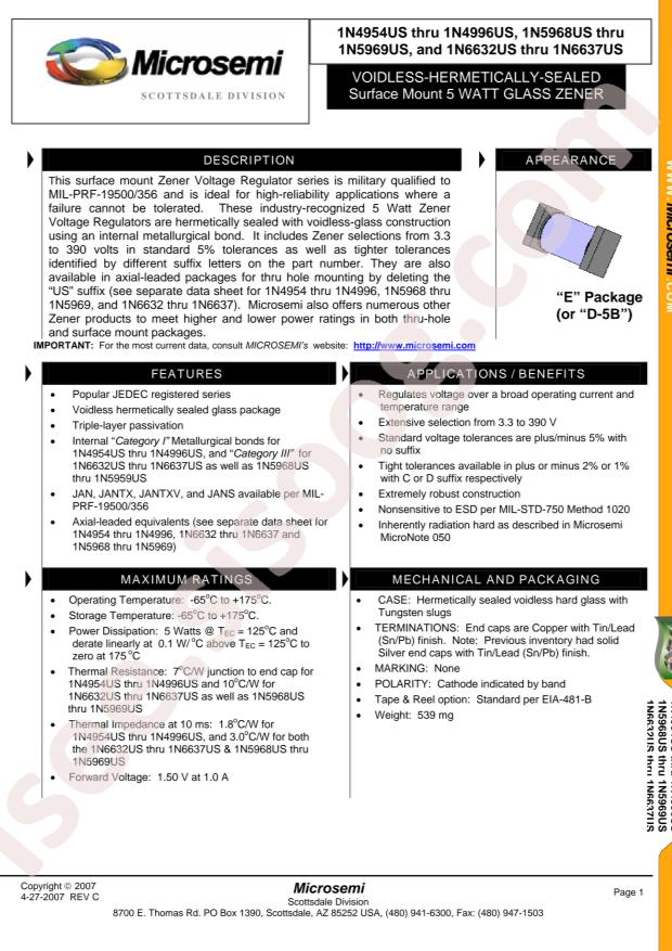 MICROCHIP JANS1N4963US